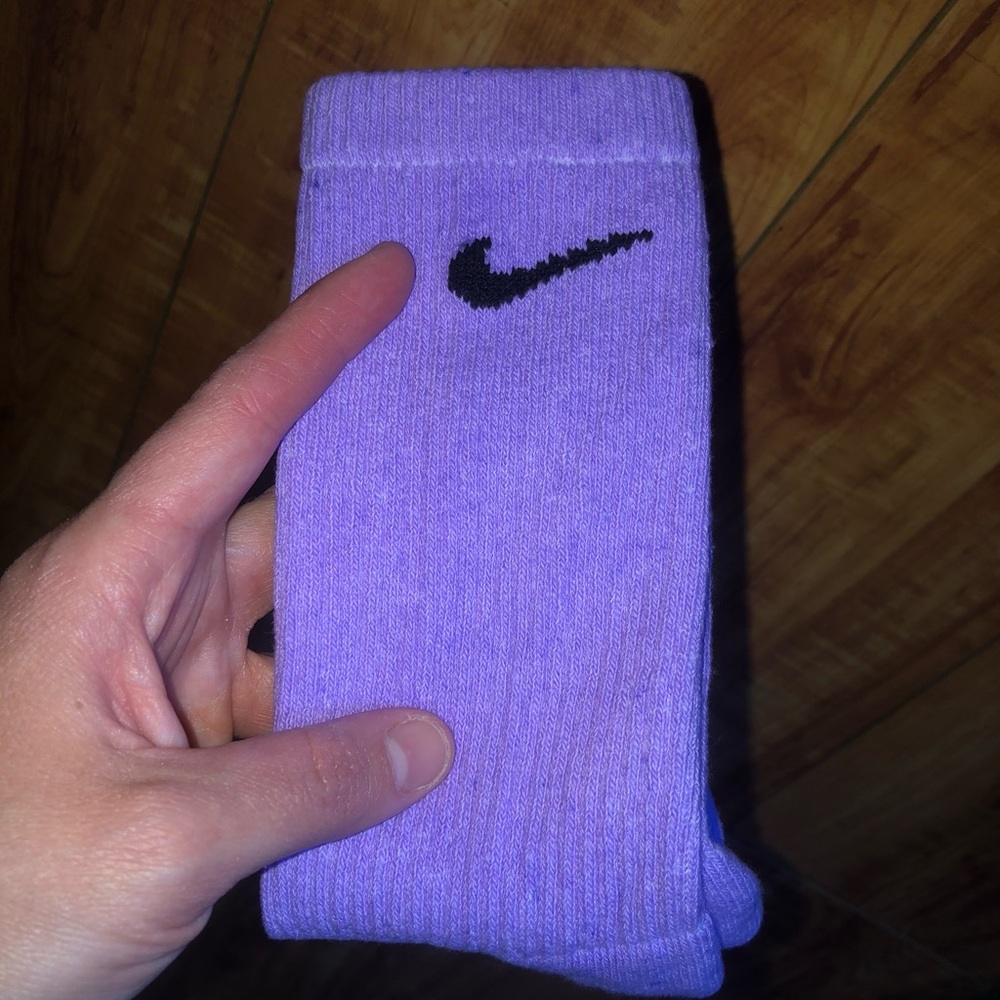 Lavender Nike socks